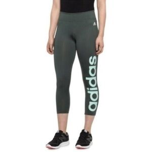 Adidas Women’s Green Athletic Workout Leggings